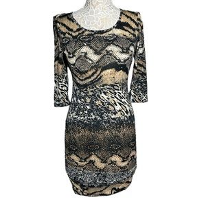 Animal Print Mini Dress Size M
